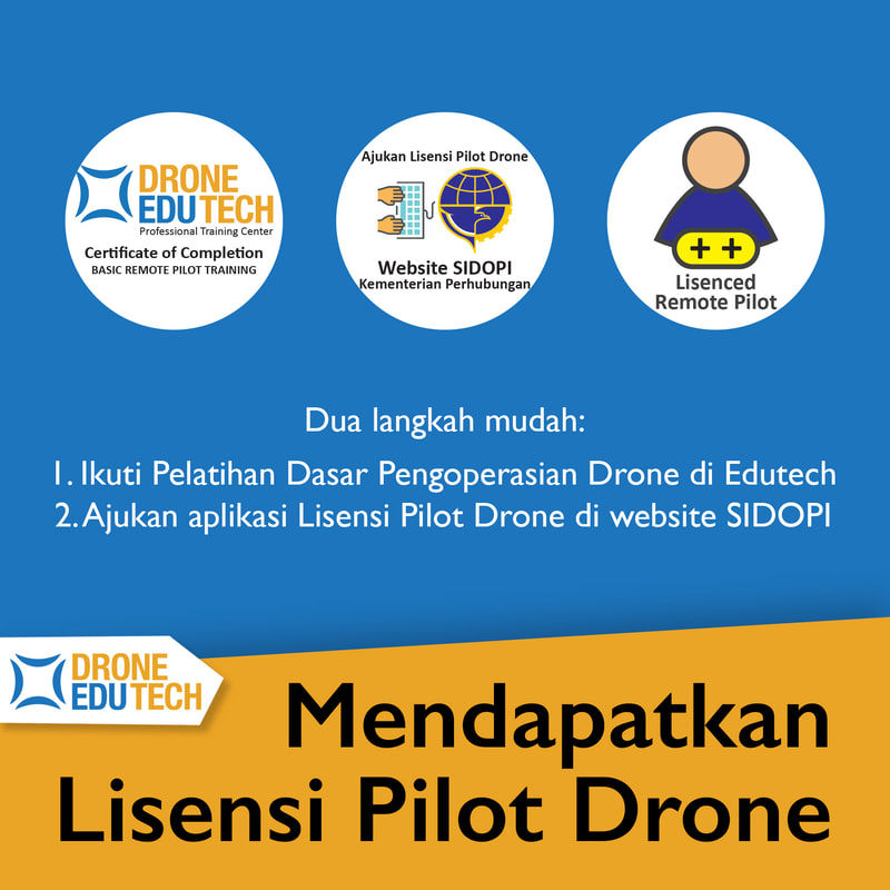 2 langkah mudah untuk menjadi Licensed Remote Pilot Resmi dari Kementerian Perhubungan Republik Indonesia